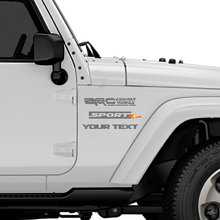 Autocollants en vinyle Zombie Resistance Corps pour Jeep Wrangler Rubicon 2