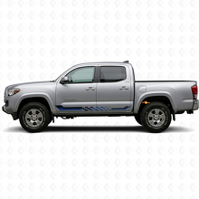 Autocollant en vinyle avec bandes latérales à damier pour Toyota Tacoma 2015-2023_2