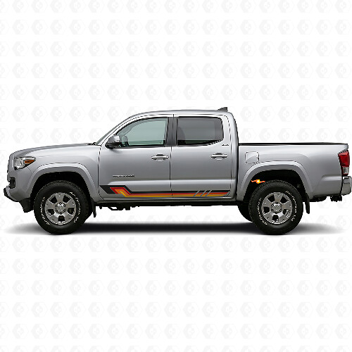 Autocollant en vinyle bandes latérales style vintage pour Toyota Tacoma 2015-2023_1