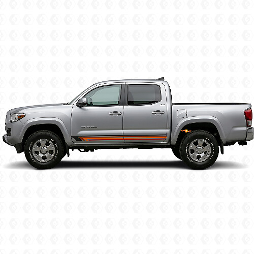 Autocollant vinyle latéral à rayures droites vintage pour Toyota Tacoma 2015-2023_1