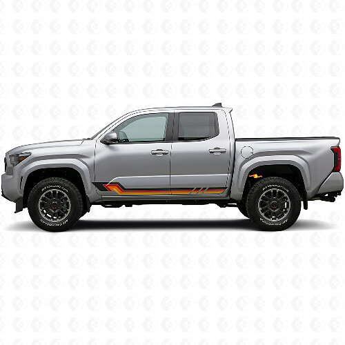 Autocollant vinyle bandes latérales style vintage pour Toyota Tacoma 2023+_1