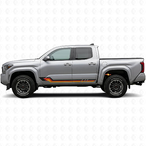 Autocollant vinyle bandes latérales style vintage pour Toyota Tacoma 2023+