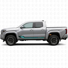 Autocollant vinyle bandes latérales style vintage pour Toyota Tacoma 2023+_2