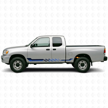 Autocollant en vinyle à bandes latérales damier pour Toyota Tundra 1999-2006_2