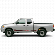 Autocollant en vinyle à bandes latérales damier pour Toyota Tundra 1999-2006_3