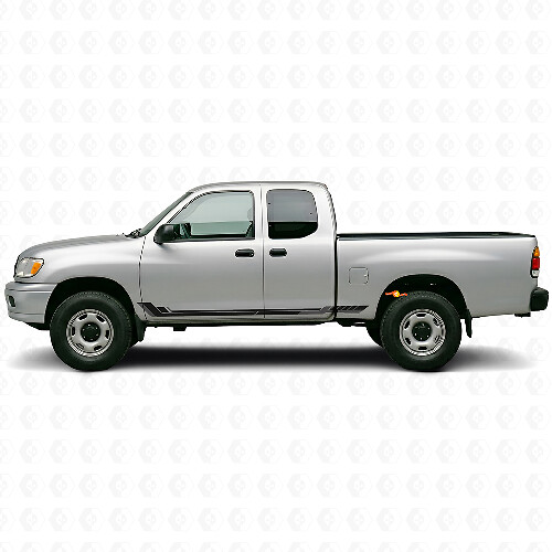 Autocollant en vinyle bandes latérales style course pour Toyota Tundra 1999-2006_1