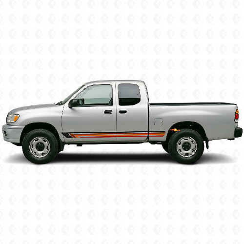 Autocollant Vinyle Latéral à Rayures Droites Vintage pour Toyota Tundra 1999-2006