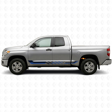 Autocollant en vinyle avec rayures latérales à damier pour Toyota Tundra 2007-2021_2