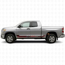 Autocollant en vinyle avec rayures latérales à damier pour Toyota Tundra 2007-2021_3