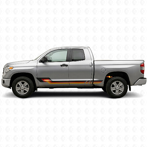 Autocollant en vinyle style vintage bandes latérales pour Toyota Tundra 2007-2021_1