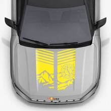 Autocollant Vinyle Bandes Capot Style Montagne pour Jeep Compass 2026 2