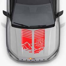 Autocollant Vinyle Bandes Capot Style Montagne pour Jeep Compass 2026_3