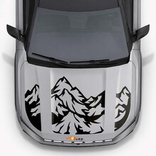 Autocollant en vinyle à triples rayures Mountain Style pour capot Jeep Compass 2026_4