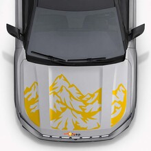 Autocollant en vinyle à triples rayures Mountain Style pour capot Jeep Compass 2026_5