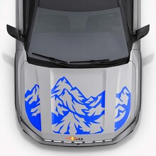 Autocollant en vinyle à triples rayures Mountain Style pour capot Jeep Compass 2026_6
