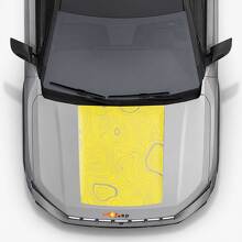 Autocollant vinyle capot style topographique pour Jeep Compass 2026 2