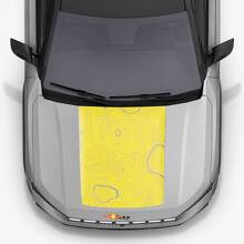 Autocollant vinyle capot style topographique pour Jeep Compass 2026_2