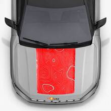 Autocollant vinyle capot style topographique pour Jeep Compass 2026_3
