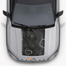 Autocollant vinyle capot style topographique pour Jeep Compass 2026_4
