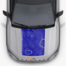 Autocollant vinyle capot style topographique pour Jeep Compass 2026_5