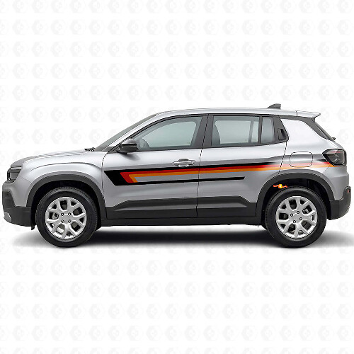 Autocollant Vinyle Bandes Triples pour Porte Jeep Avenger 2023+