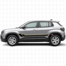Kit de décalcomanies vinyle bandes jumelles pour portes Jeep Avenger 2023+_2