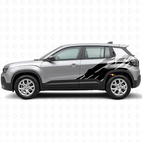 Autocollant en vinyle graphique éclaboussures de boue latéral pour Jeep Avenger 2023+_1
