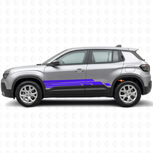 Kit de décalcomanies latérales à bandes courbes pour Jeep Avenger 2023+_2