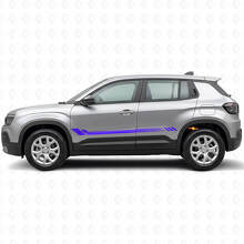 Autocollant latéral à rayures nid d'abeille pour Jeep Avenger 2023+_2