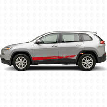 Kit d'autocollants en vinyle à bandes latérales décorées pour Jeep Cherokee KL 2013-2023_3