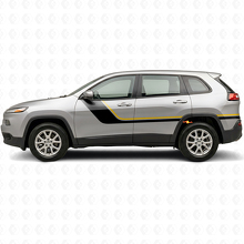 Kit de décalcomanies latérales à bandes doubles pour Jeep Cherokee KL 2013-2023_2