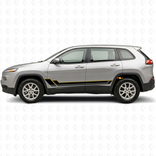 Kit d'autocollants vinyle bandes jumelles pour portes Jeep Cherokee KL 2013-2023_2