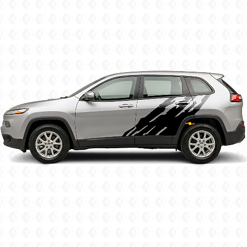 Autocollant en vinyle graphique éclaboussures de boue latéral pour Jeep Cherokee KL 2013-2023