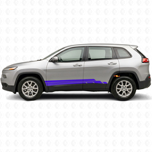 Kit de décalcomanies latérales en vinyle avec bandes courbes pour Jeep Cherokee KL 2013-2023_2