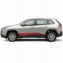 Kit de décalcomanies latérales en vinyle avec bandes courbes pour Jeep Cherokee KL 2013-2023_3