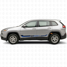 Autocollant Vinyle Bandes Latérales à Damier pour Jeep Cherokee KL 2013-2023_2