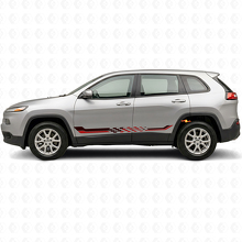 Autocollant Vinyle Bandes Latérales à Damier pour Jeep Cherokee KL 2013-2023_3