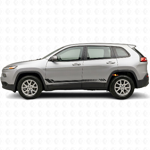 Autocollant latéral à rayures en nid d'abeille pour Jeep Cherokee KL 2013-2023