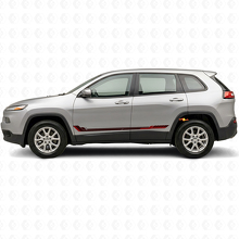 Autocollant en vinyle à bandes latérales style racing pour Jeep Cherokee KL 2013-2023_3