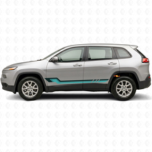 Autocollant Vinyle à Bandes Latérales Style Vintage pour Jeep Cherokee KL 2013-2023_2