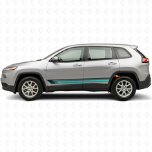 Autocollant en vinyle latéral à rayures droites vintage pour Jeep Cherokee KL 2013-2023_2