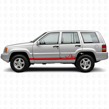 Autocollant latéral en vinyle à fines bandes Montagnes pour Jeep Grand Cherokee 1993-1998_3