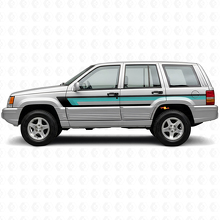 Autocollant vinyle triple bandes latéral pour porte Jeep Grand Cherokee 1993-1998_2