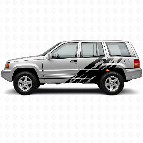 Autocollant vinyle latéral motif éclaboussures de boue pour Jeep Grand Cherokee 1993-1998