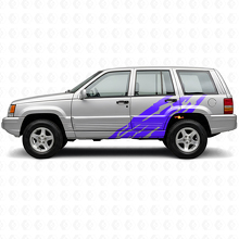 Autocollant vinyle latéral motif éclaboussures de boue pour Jeep Grand Cherokee 1993-1998_2
