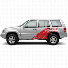 Autocollant vinyle latéral motif éclaboussures de boue pour Jeep Grand Cherokee 1993-1998_3