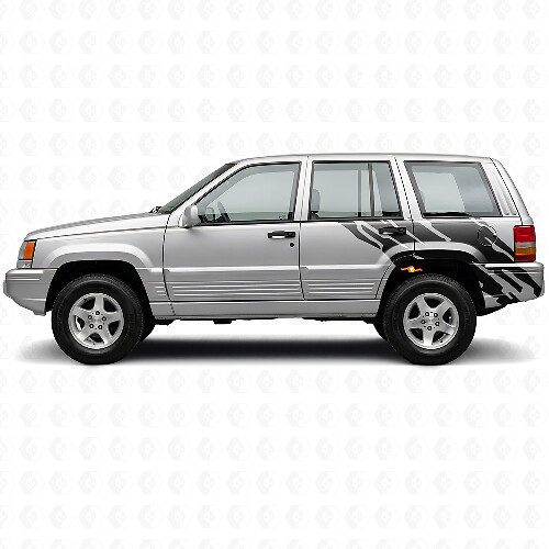 Autocollant Vinyle Graphique de Projection de Boue Latéral Arrière pour Jeep Grand Cherokee 1993-1998_1