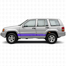 Autocollant latéral à bandes entrelacées pour Jeep Grand Cherokee 1993-1998_2