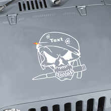 Autocollant en vinyle crâne de soldat militaire pour Jeep Wrangler TJ LJ JK_2