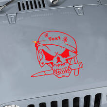 Autocollant en vinyle capuche crâne de soldat militaire personnalisé pour Jeep Wrangler_3